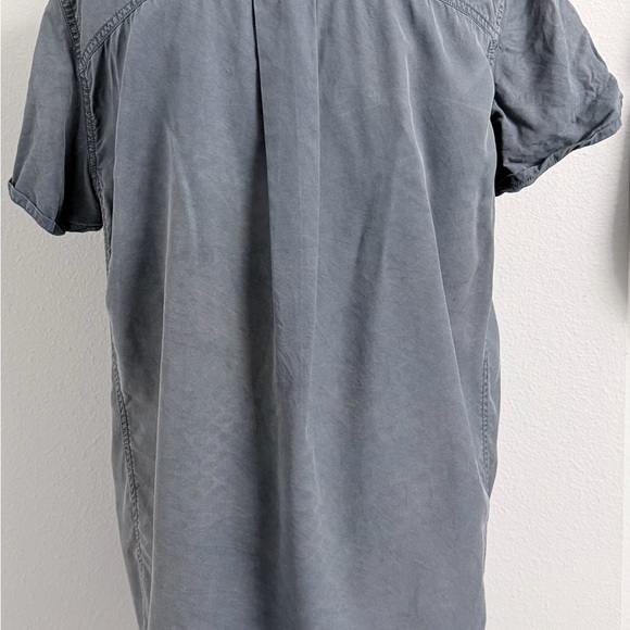 Free People Women’s Blue Utility Shirt Dress / Tunic w/Pockets – Size L - Picture 2 of 5